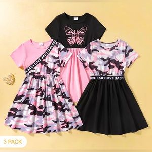 Three pack girls beautiful dress